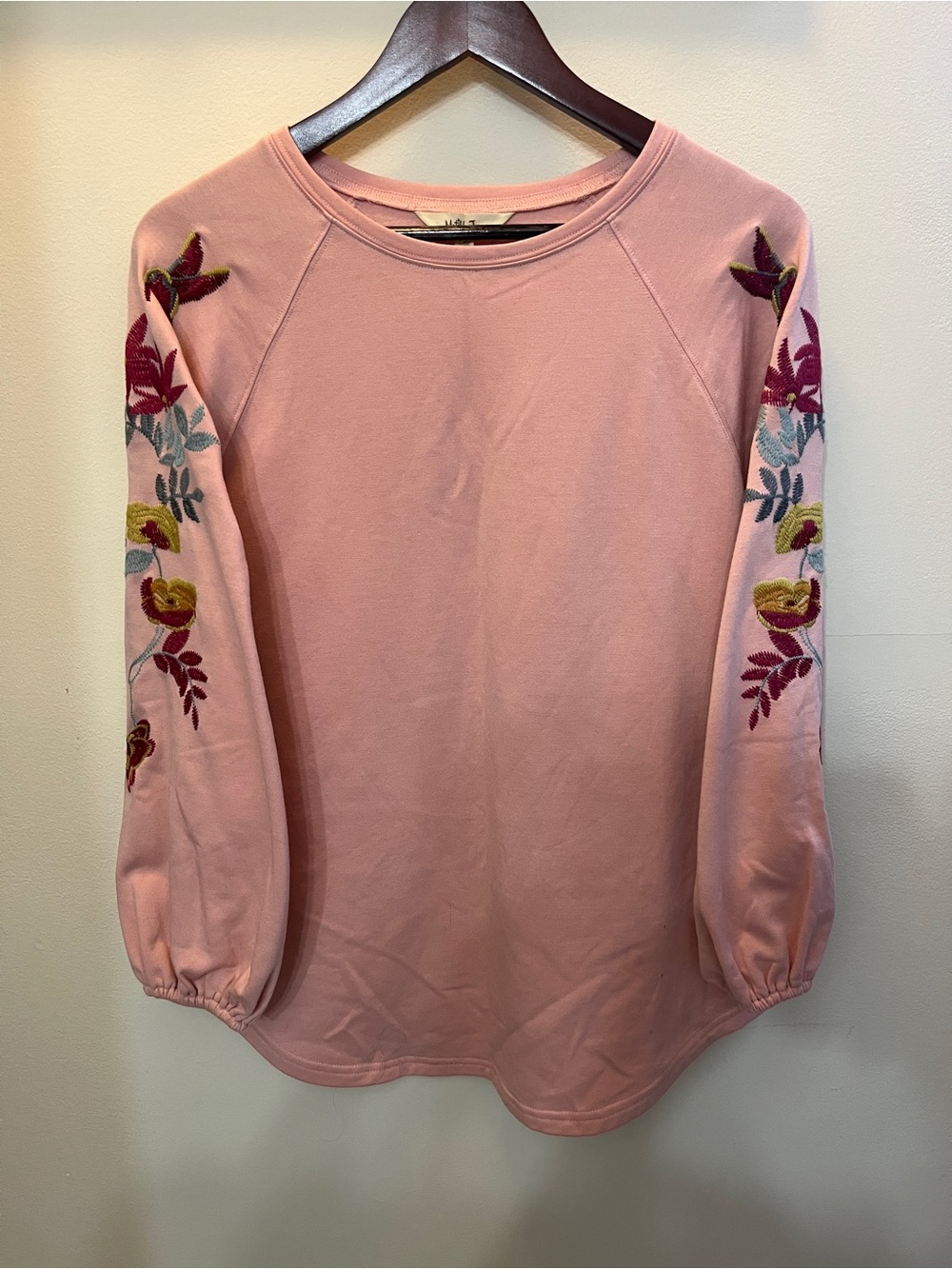 Matilda Jane Pink Embroidered Sleeve Sweatshirt